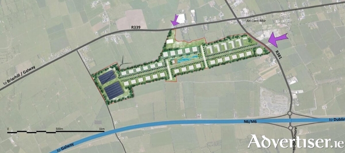 Design concept for industrial development of Galway Airport site (Credit: Brady Shipman Martin)
