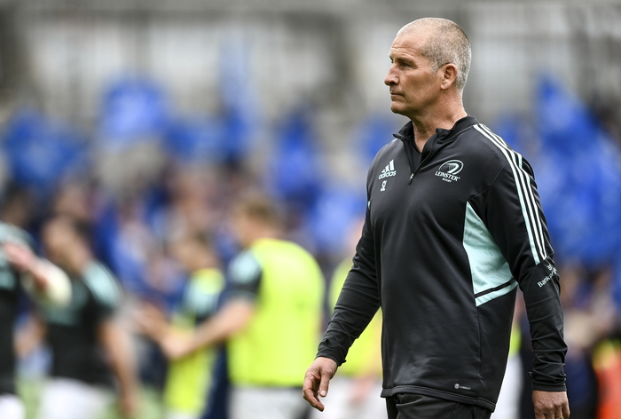 Newly appointed Connacht head coach Stuart Lancaster before the 2023 Heineken Champions Cup Final match between Leinster and La Rochelle at Aviva Stadium in Dublin. 
(Photo by Harry Murphy/Sportsfile)