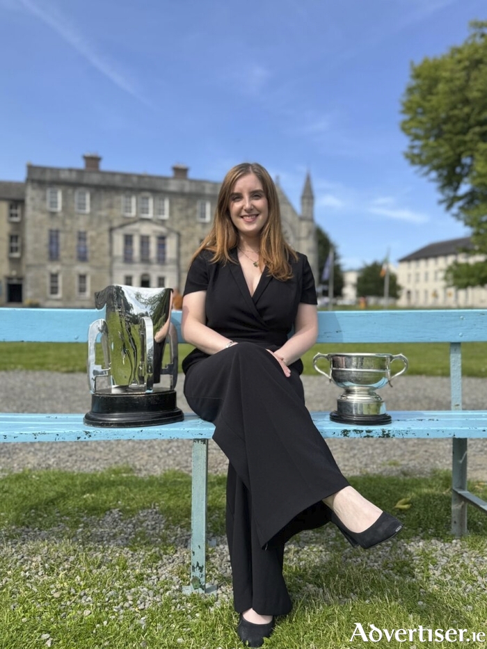 Galway singer Aimee Banks outside DCU's All Hallows campus in Drumcondra where the 2025 Feis Ceoill was held (Photo: Ailen Power)