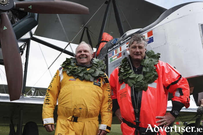 The late adventurer Steve Fossett and United Airlines pilot Mark Rebholz.