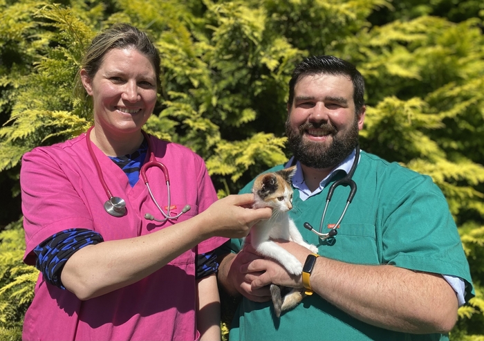 Veterinary surgeons Sara and John of West Coast Vets.

