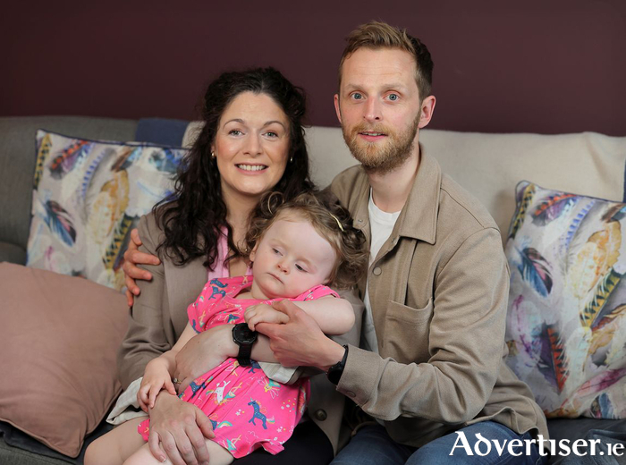Tony Gallagher, his wife Shauna and their daughter Maisie.