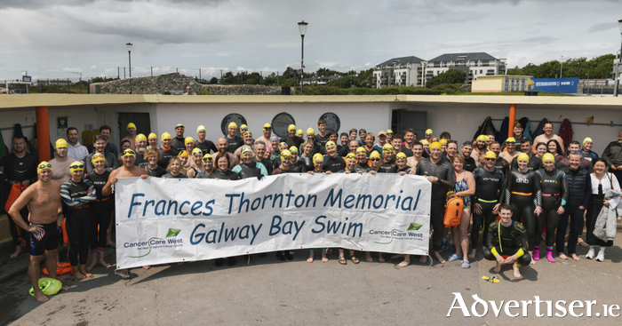 Some of the swimmers taking part on Saturday.