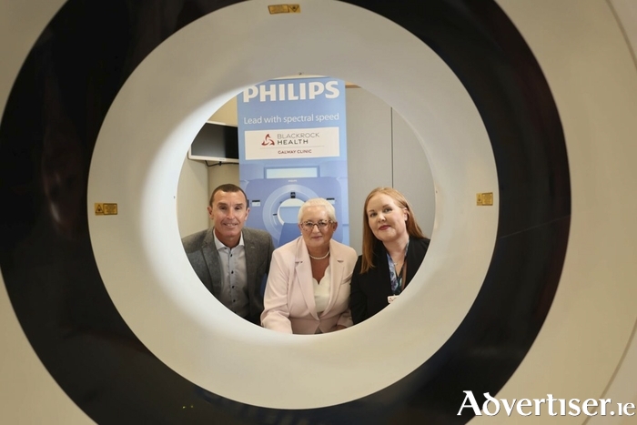 David Murphy, Business Development Manager, Philips Electronics Ireland; Cecilia McGrath, CEO, Galway Clinic; and Louise Shalaby, Radiology Services Manager, Galway Clinic