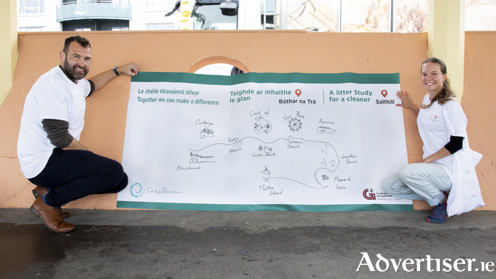 Fergal Cushen, Environmental Awareness Officer, Galway City Council and Luana Jungmann, CEO, CuriOcean