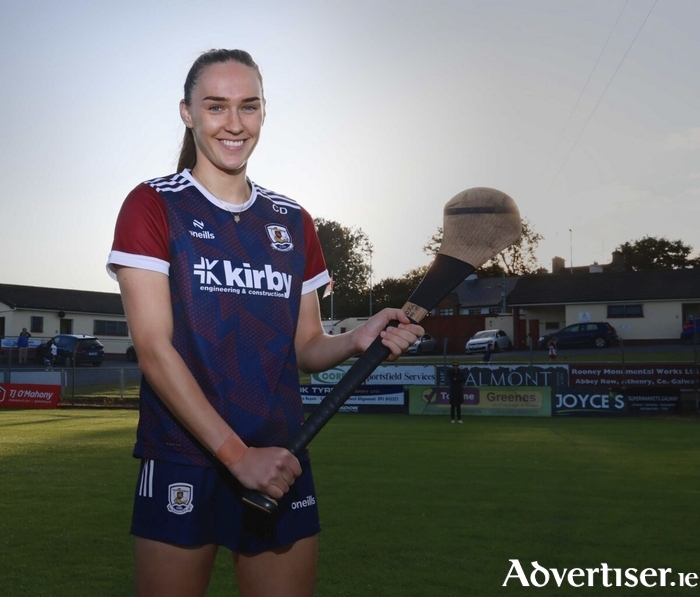 Galway captain Carrie Dolan at Kenny Park, Athenry for the Galway Senior Camogie training evening ahead of their All Ireland Final against Cork on Sunday in Croke Park. Photo: Mike Shaughnessy