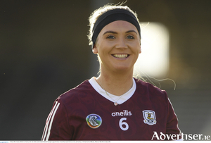 Emma Helebert of Galway after the Littlewoods Ireland National Camogie League Division 1 Semi-Final match between Cork and Galway at Nowlan Park in Kilkenny. (Photo by Matt Browne/Sportsfile)