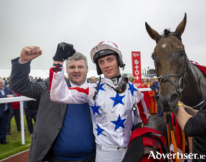 Western Fold and Danny Gilligan after winning the Galway Plate.
Photo: Patrick McCann/Racing Post
