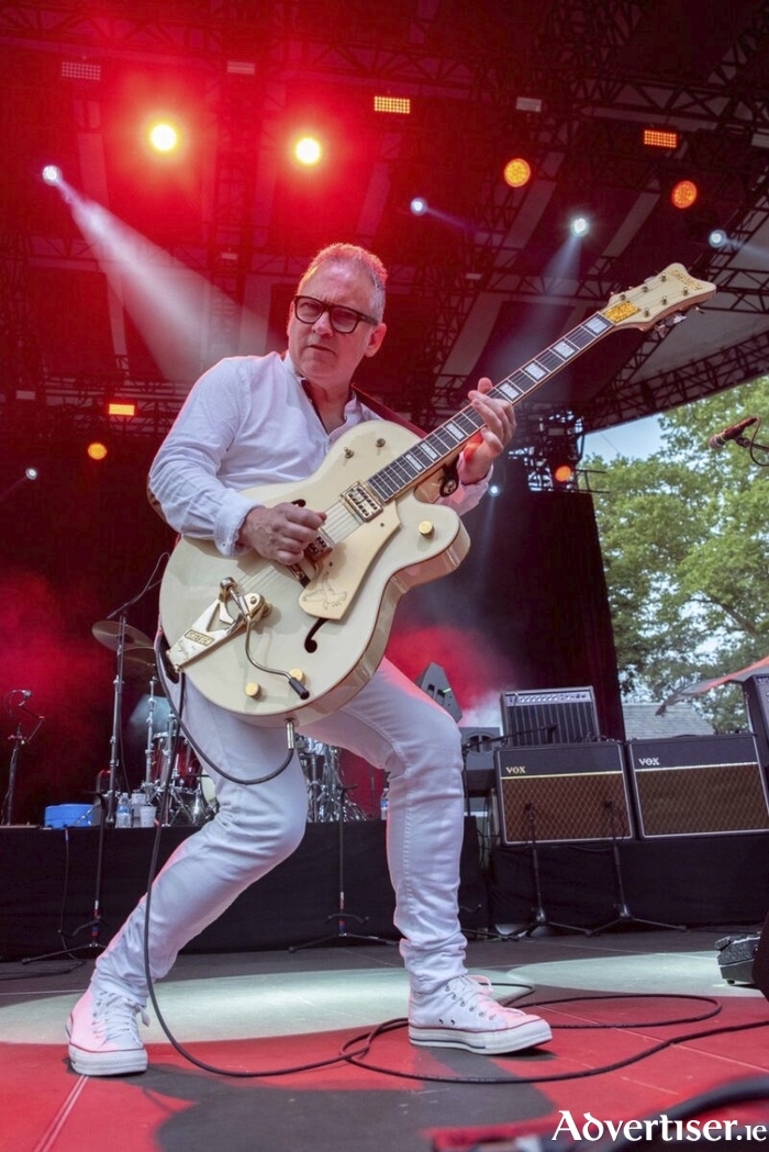 Leo Moran of The Saw Doctors playing New York's Central Park last week (Photo: Mark Ashe)
