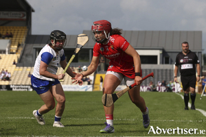 Waterford&#039;s Orla Hickey and Sorcha McCartan of Cork Mandatory Credit &copy;INPHO/Bryan Keane