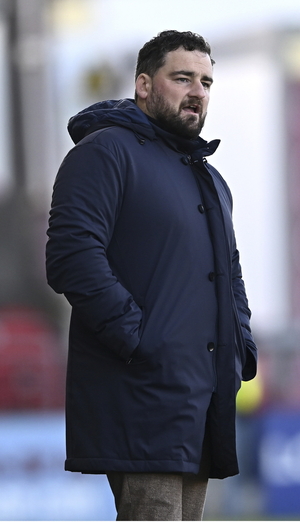 Galway United manager Phil Trill during the SSE Airtricity Women&#039;s Premier Division match between Galway United and Athlone Town at Eamonn Deacy Park in Galway. (Photo by Piaras &Oacute; M&iacute;dheach/Sportsfile)