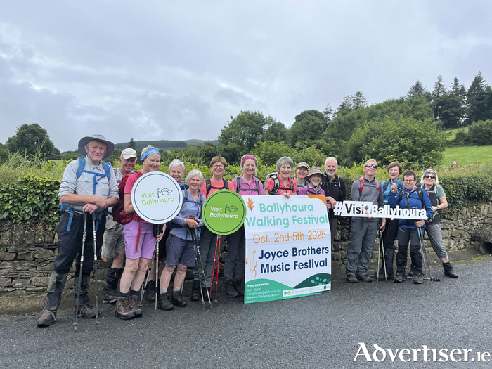 Members of Ballyhoura Bears Walking Club pictured promoting the upcoming walking festival.