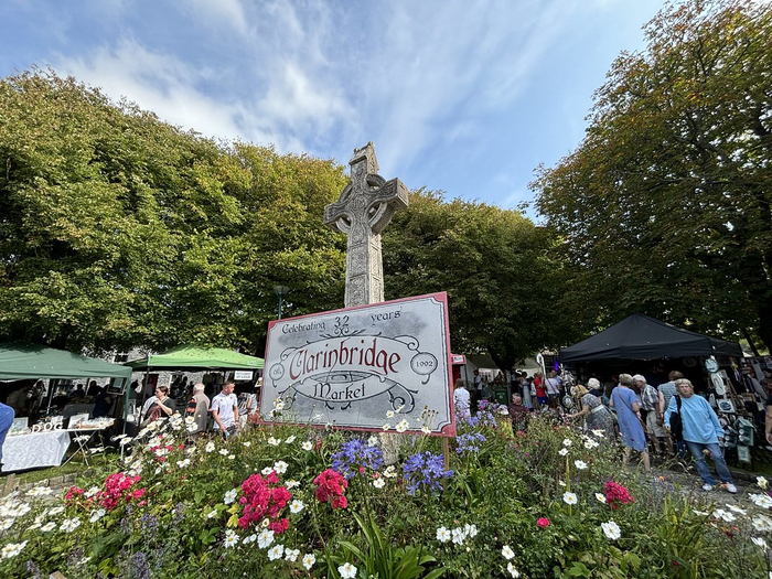 Floral displays at Clarinbridge Market. Clarinbridge Tidy Towns is one of two Galway County Council-nominated projects in the 2025 IPB Pride of Place Awards. (Photo: Galway County Council)