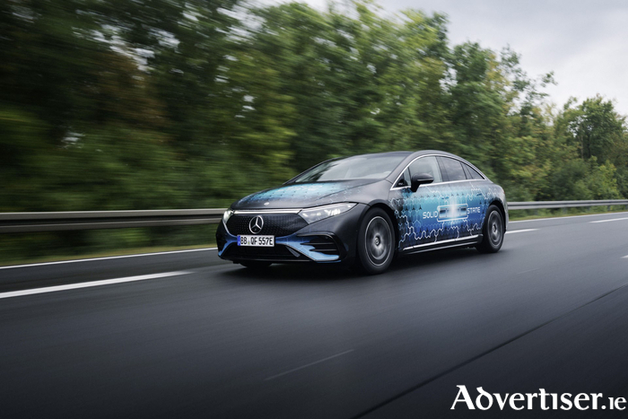 Mercedes-Benz has completed a 1,205km trip from Stuttgart to Malmo in Sweden using a lightly modified EQS.