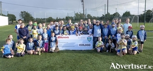 Portumna GAA  members with their Kellog&#039;s GAA C&uacute;l Camps competition prize.