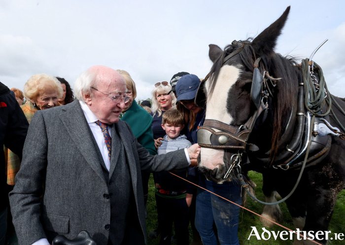 Galway City Council met on Monday to vet applicants aspiring to become candidates to replace Uchtaráin Michael D Higgins, pictured at the Ploughing Championships (Photo: Maxwells)