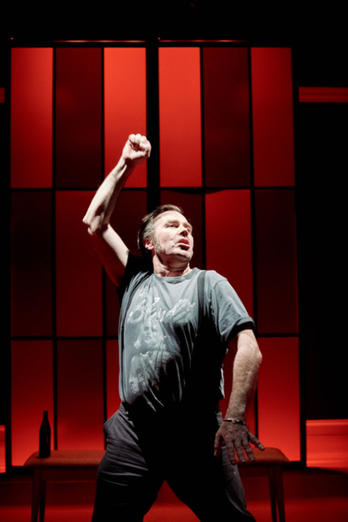 Actor Pat Ryan in the Lime Tree Theatre and Belltable production of Jilly Morgan’s Birthday Party