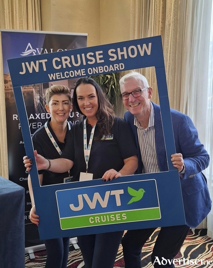 Pictured above are Fiona Flaherty, Caroline O'Toole from JWT Cruises and Alan Sparling from Avalon Waterways