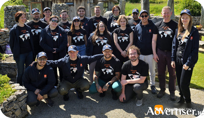 OnePageCRM team in Brigit's Garden, May 2022.