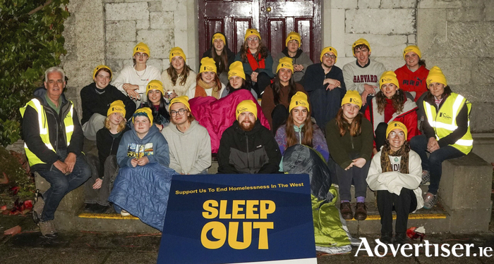 The Simon Soc group who slept out last year. Photo by Boyd Challenger.