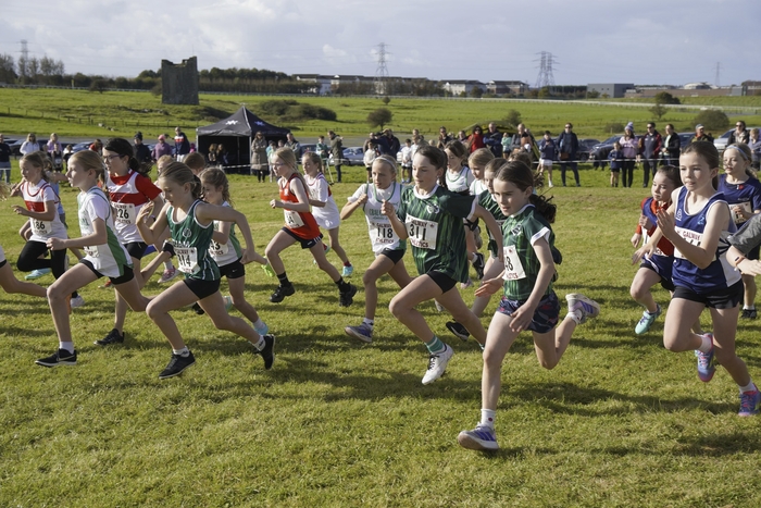 Action shot at the Galway Clubs Cross Country.