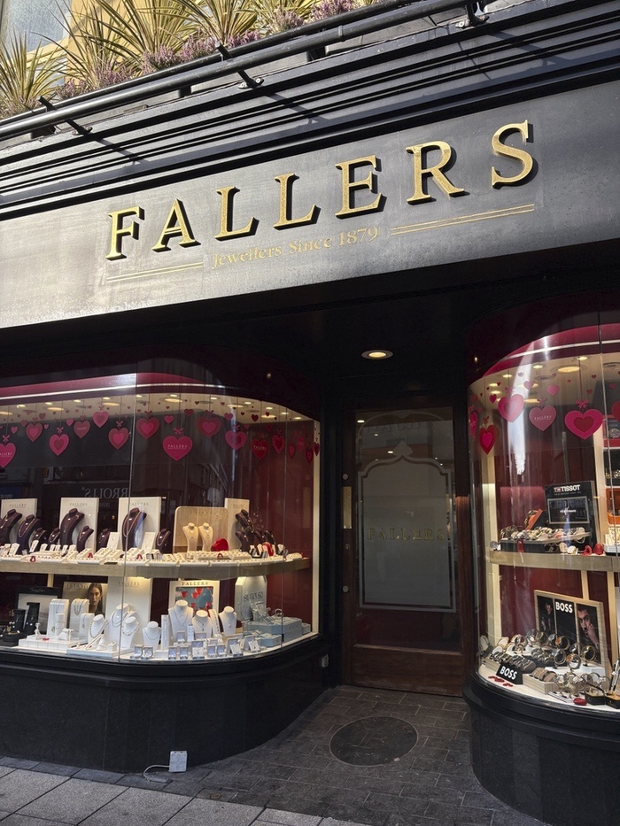 Situated on Williamsgate St, in the city centre, Fallers Jewellers has been helping Galway to commemorate special events for nearly 150 years. 