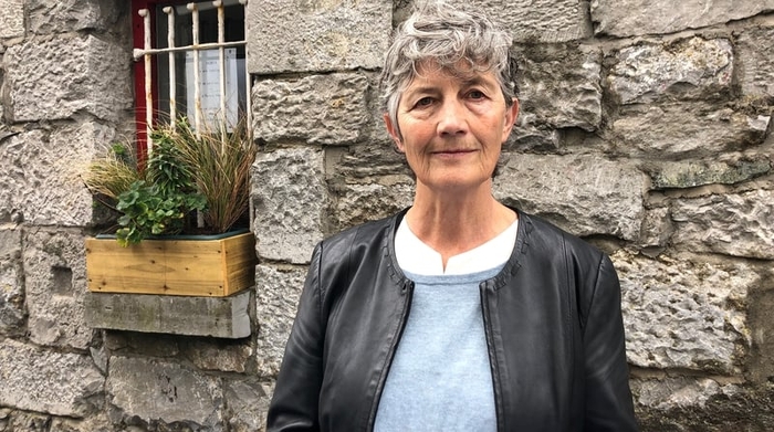 Catherine Connolly in Galway city