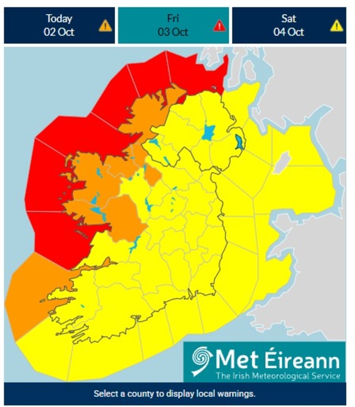 Visit www.met.ie for the most up-to-date information
