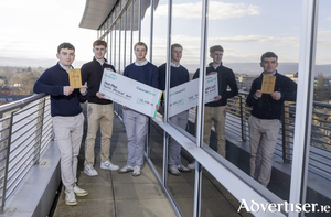 CleanerGrid 2025 winners - UCD mechanical engineering students Ruair&iacute; Collins, Eoin Duffy, and Stephen Murphy.