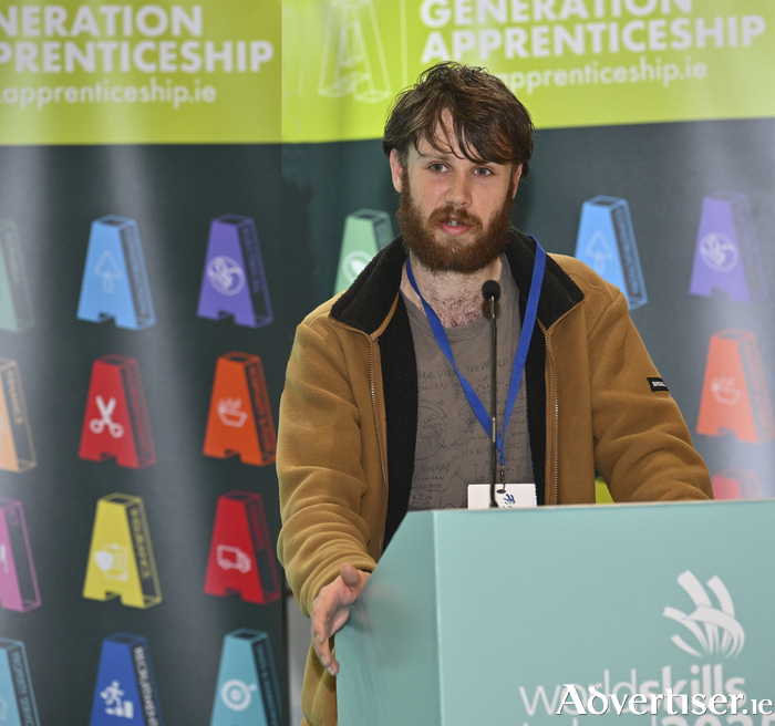 Oisín Walsh, Commis Chef Apprentice at the Hardiman Galway, has his skills recognised with an Apprentice of the Year nomination.