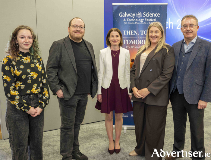 
The 28th Galway Science &amp; Technology Festival was officially launched at Medtronic, the Festival’s main sponsor, marking the beginning of an exciting programme as part of ‘Research Ireland’s National Science Week’. This year’s theme, ‘Then, Today, Tomorrow’, will run throughout the Festival’s events, celebrating scientific discoveries of the past, showcasing the latest innovations of today, and inspiring the next generation of scientists, technologists and engineers. 