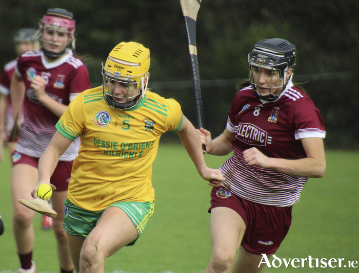 Ciara Donohue and Carrie Dolan in action. (Photo: Margaret Callanan)