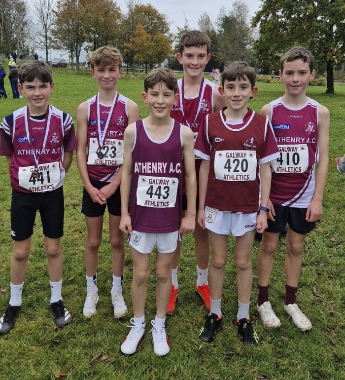 U13 Boys who placed 3rd as a team - Shane Higgins, Eoghan Shryane, Tadhg Delmer, James O'Malley, Dylan Cake, Cian Casserly.
