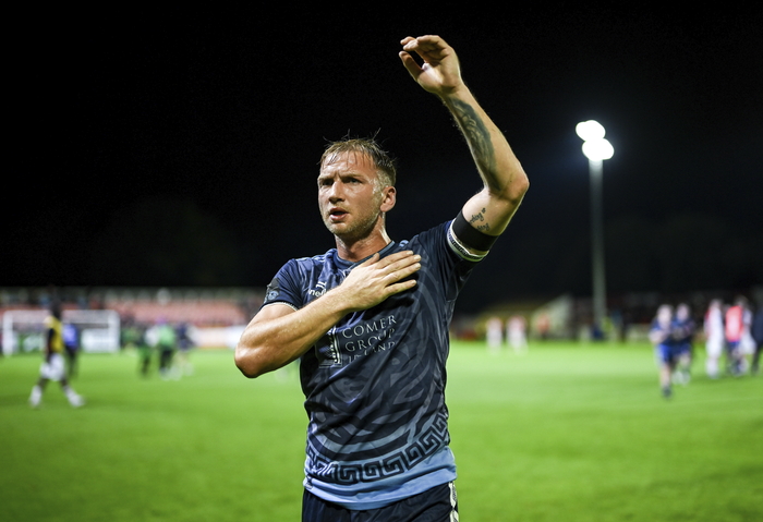 Stephen Walsh of Galway United after the SSE Airtricity Men's Premier Division match between St Patrick's Athletic and Galway United at Richmond Park in Dublin. (Photo by Stephen McCarthy/Sportsfile)