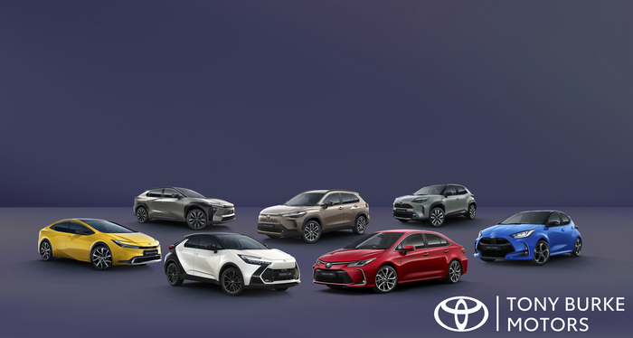 The full Toyota range available at Tony Burke Motors.