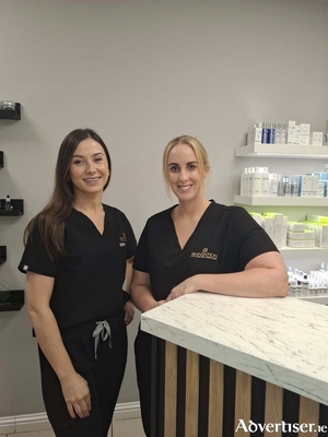 Newly appointed skin therapist Emma Geraghty with owner of Skinsation, Martina Heffernan