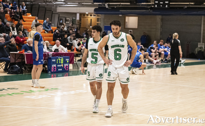 Maigh Cuilinn's Grant Olsson and Antonio Molina in action last season. (Photo: Pat Shanahan)