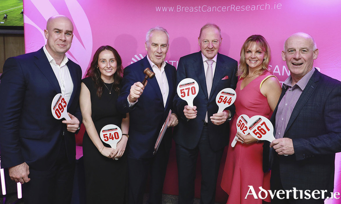 Pictured from left: Hugh O’Donnellan, Robyn Commons, Colm O’Donnellan, Professor Michael Kerin, Michelle Higgins, and Eoghan O’Donnellan.