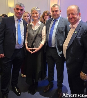 Richard O Donoghue TD, President Connolly, Cllr Thomas, and Michael Collins TD in Dublin Castle.