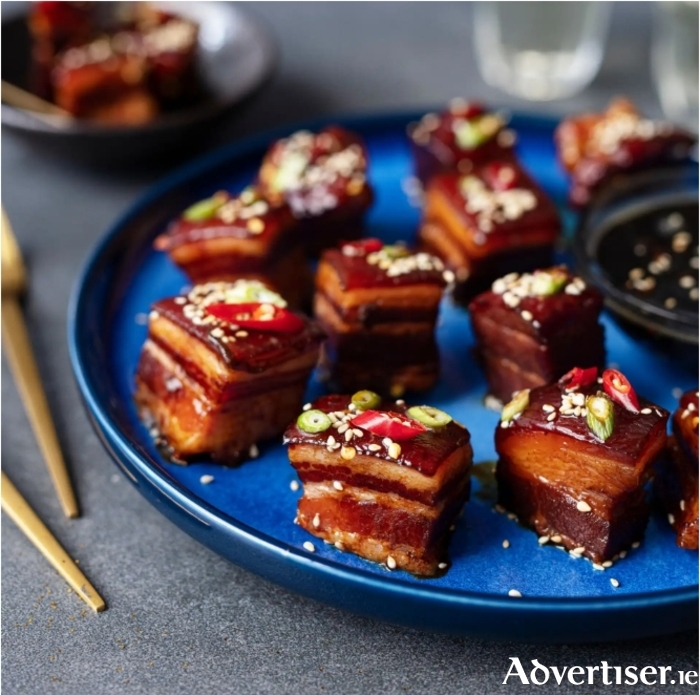 These sticky pork belly canapés are a must-make at Christmas, sweet, sticky, and perfect for sharing at festive gatherings.