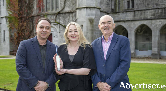 Tamas Jager, Principal R&D Engineer, Spiorad Medical; Judi O‘Malley, Co-founder and CEO, Spiorad Medical; and Einne Curran, Business Development Manager, University of Galway.  (Photos – credit: Andrew Downes, Xposure.)
