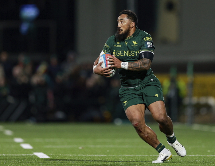 Bundee Aki of Connacht during the United Rugby Championship match between Connacht and Vodacom Bulls at Dexcom Stadium in Galway. (Photo by Thomas Flinkow/Sportsfile).