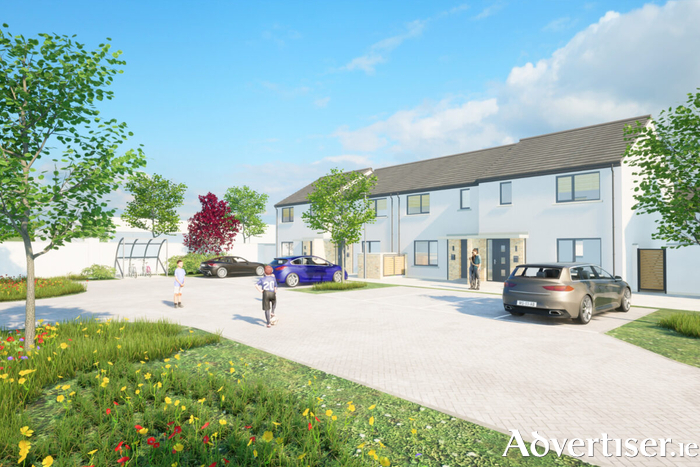 An artist impression of the 56-home scheme at Cosmona, Loughrea. Credit Vincent Hannon Architects (VHA).