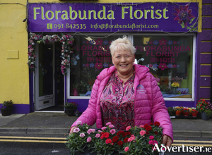 Mary Cannon, owner of Florabunda Florists, Loughrea. Photo.Mike Shaughnessy