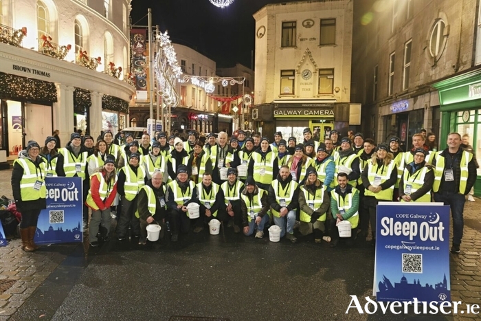 The COPE Galway Sleepout last year.