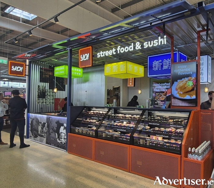 The new Yo! Sushi kiosk in Tesco's newly revamped Oranmore store.