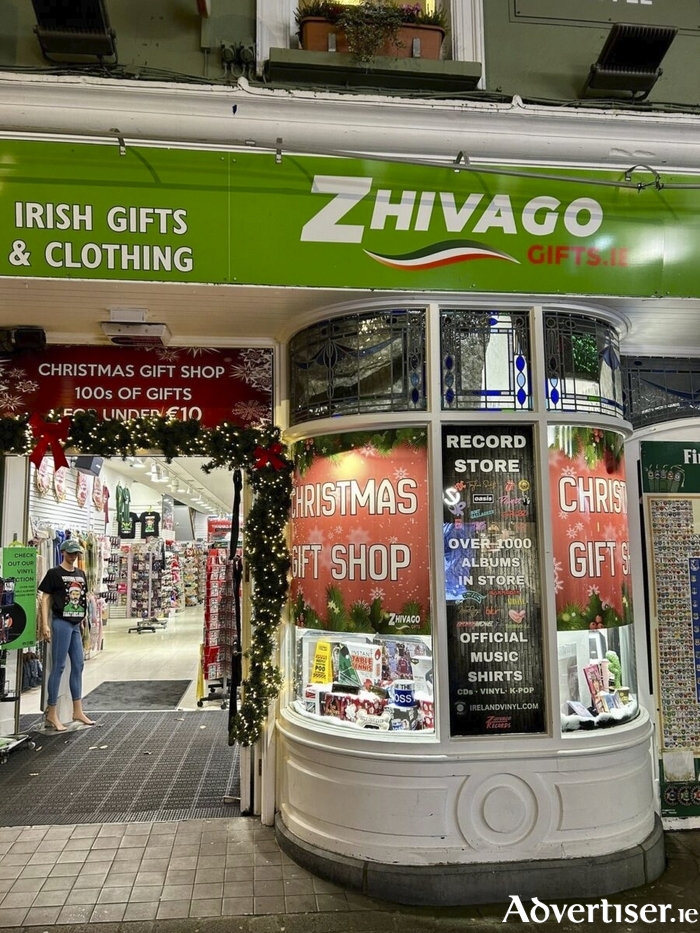 Zhivago Gifts on Shop Street.