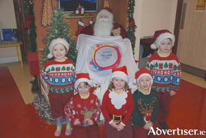 Students from Scoil San Phroinsias all ready for tomorrow's jumper appeal across the county.