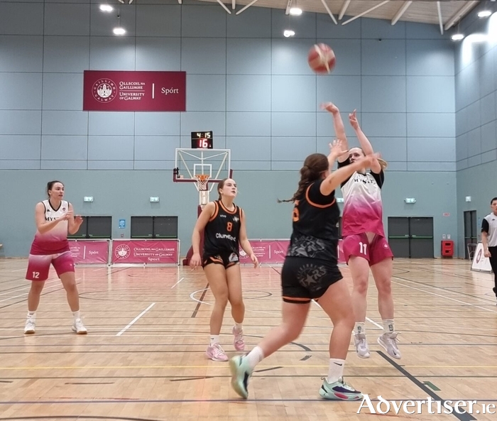 University of Galway Mystic&rsquo;s Kara McCleane in the game against Clunetech Kilkenny Stars on Sunday, December 28.