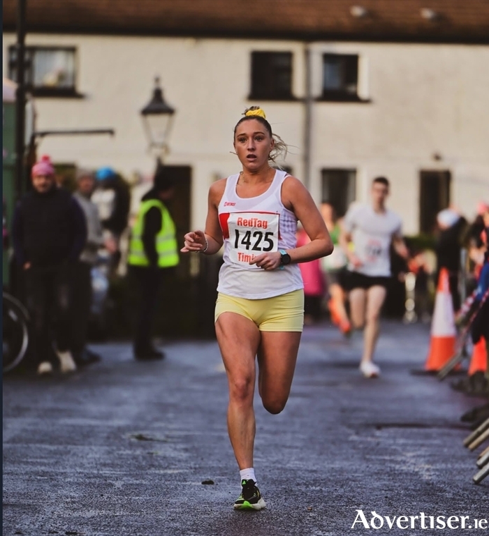 Maebh Brannigan of Galway City Harriers won the Ladies race at the Campion Insurance Resolution Run.